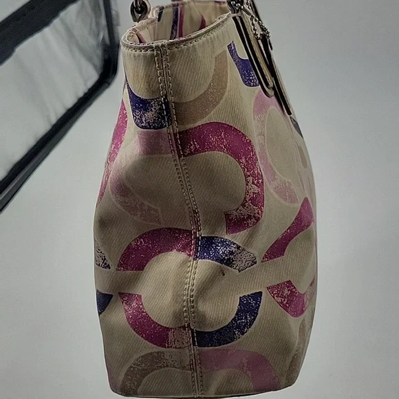 Coach Multicolor Signature Tote and Wallet Set - Picture 11 of 16